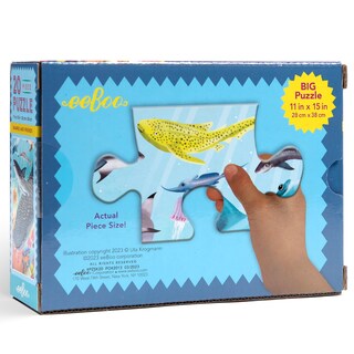Foto 2 | Puzle Eeboo Sharks & Friends, 20 Piezas, Para Niños De Más De 3 Años - Venta Internacional.
