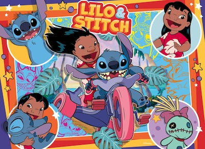 Foto 5 | Rompecabezas Ravensburger Disney Stitch De 4 X 100 Piezas Para Niños - Venta Internacional.