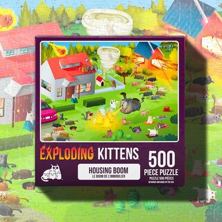 Foto 3 | Rompecabezas Exploding Kittens Housing Boom, 500 Piezas - Venta Internacional.