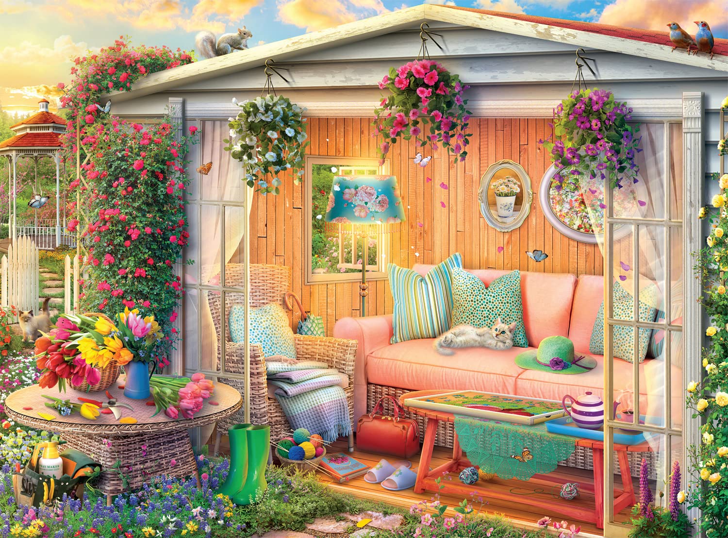 Rompecabezas Buffalo Games Country Life 1000 Piezas - Venta Internacional.