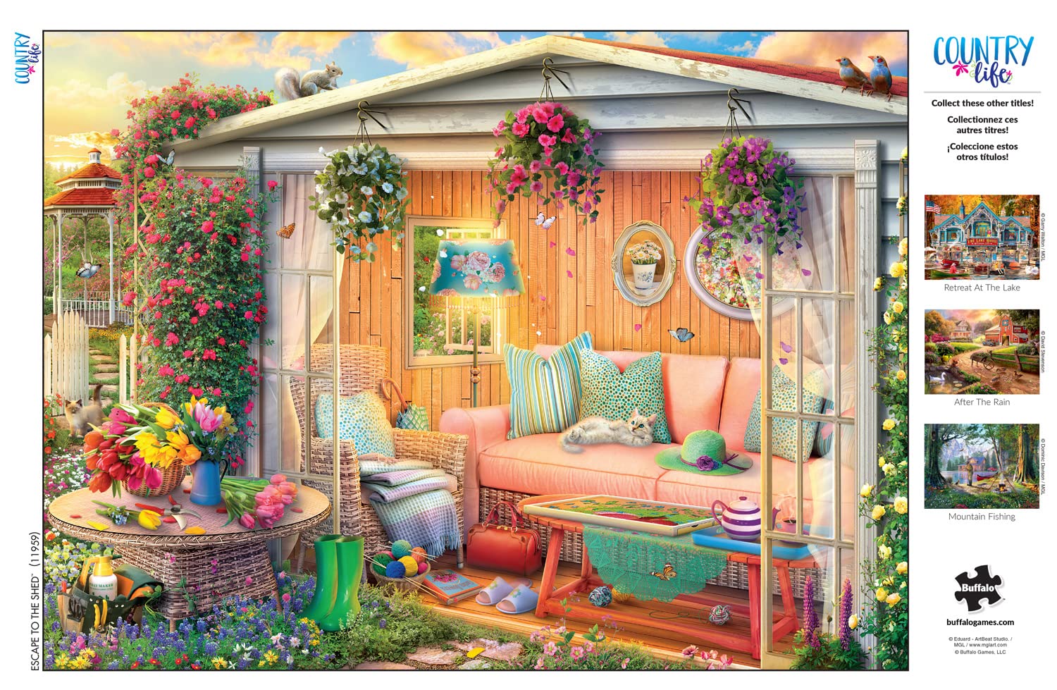Foto 5 | Rompecabezas Buffalo Games Country Life 1000 Piezas - Venta Internacional.