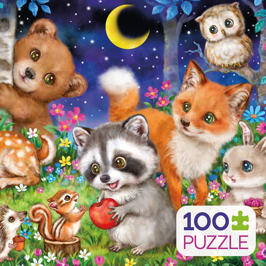 Foto 2 | Rompecabezas Ceaco Kayomi Harai Woodland Friends 100 Piezas - Venta Internacional.