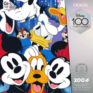 Foto 2 | Rompecabezas Ceaco 100 Aniversario De Disney, 200 Piezas - Venta Internacional.