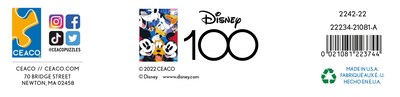 Foto 7 | Rompecabezas Ceaco 100 Aniversario De Disney, 200 Piezas - Venta Internacional.