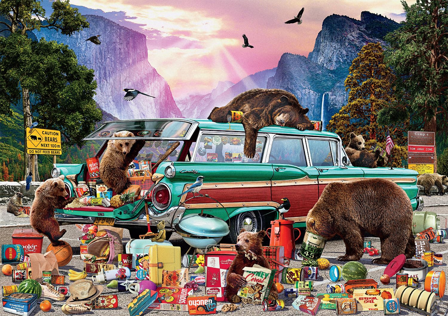 Rompecabezas Buffalo Games Garry Walton Yosemite Picnic 300p - Venta Internacional.