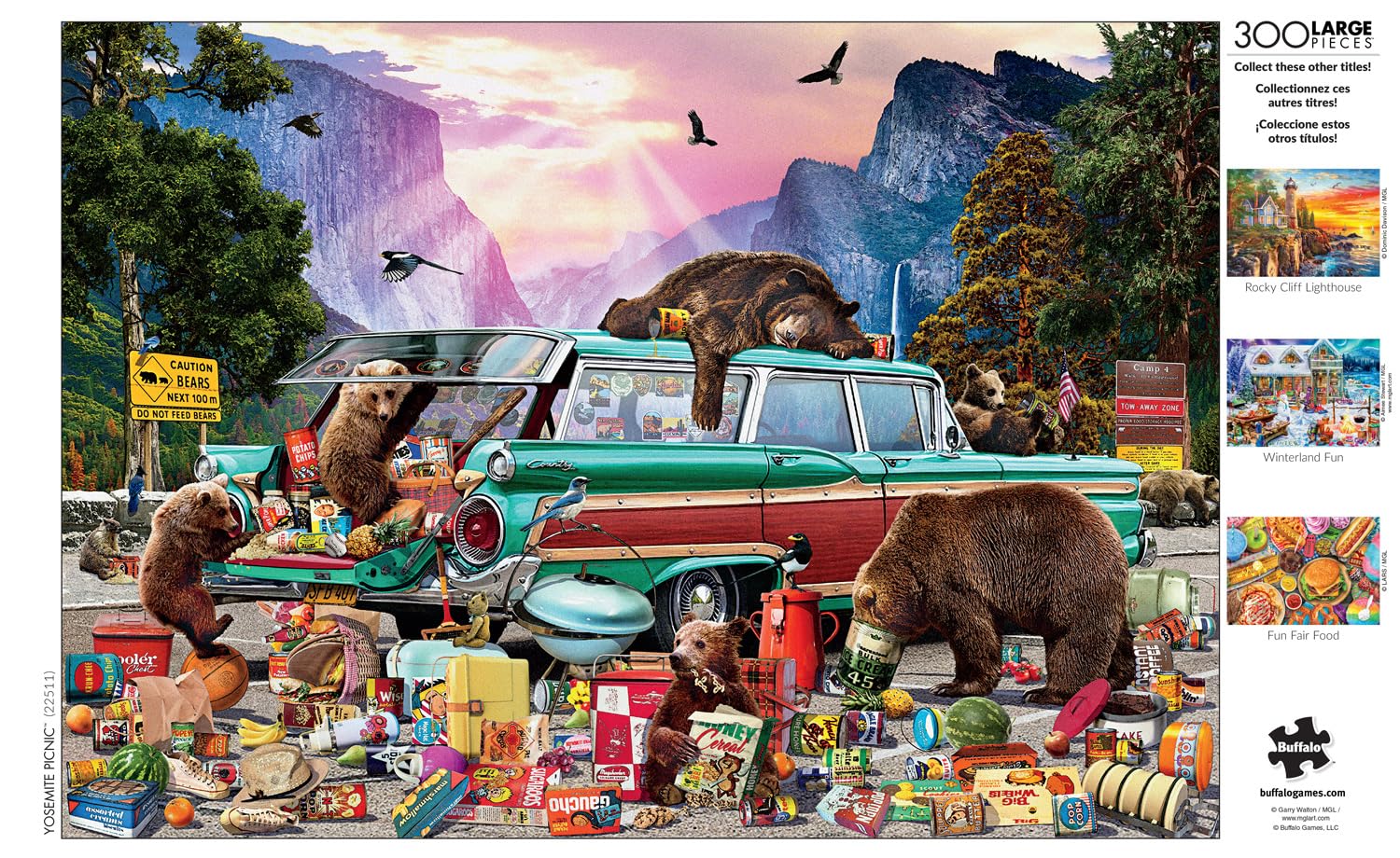 Foto 6 pulgar | Rompecabezas Buffalo Games Garry Walton Yosemite Picnic 300p - Venta Internacional.