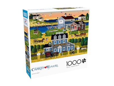 Foto 3 | Rompecabezas Buffalo Games Charles Wysocki Witch's Bay 1000 Piezas - Venta Internacional.