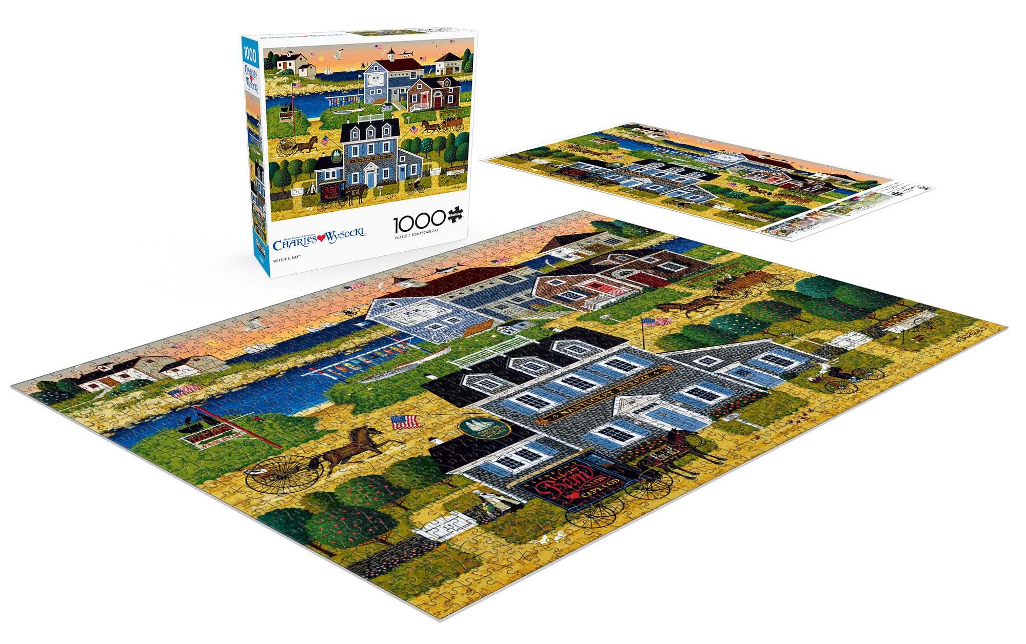 Foto 5 pulgar | Rompecabezas Buffalo Games Charles Wysocki Witch's Bay 1000 Piezas - Venta Internacional.