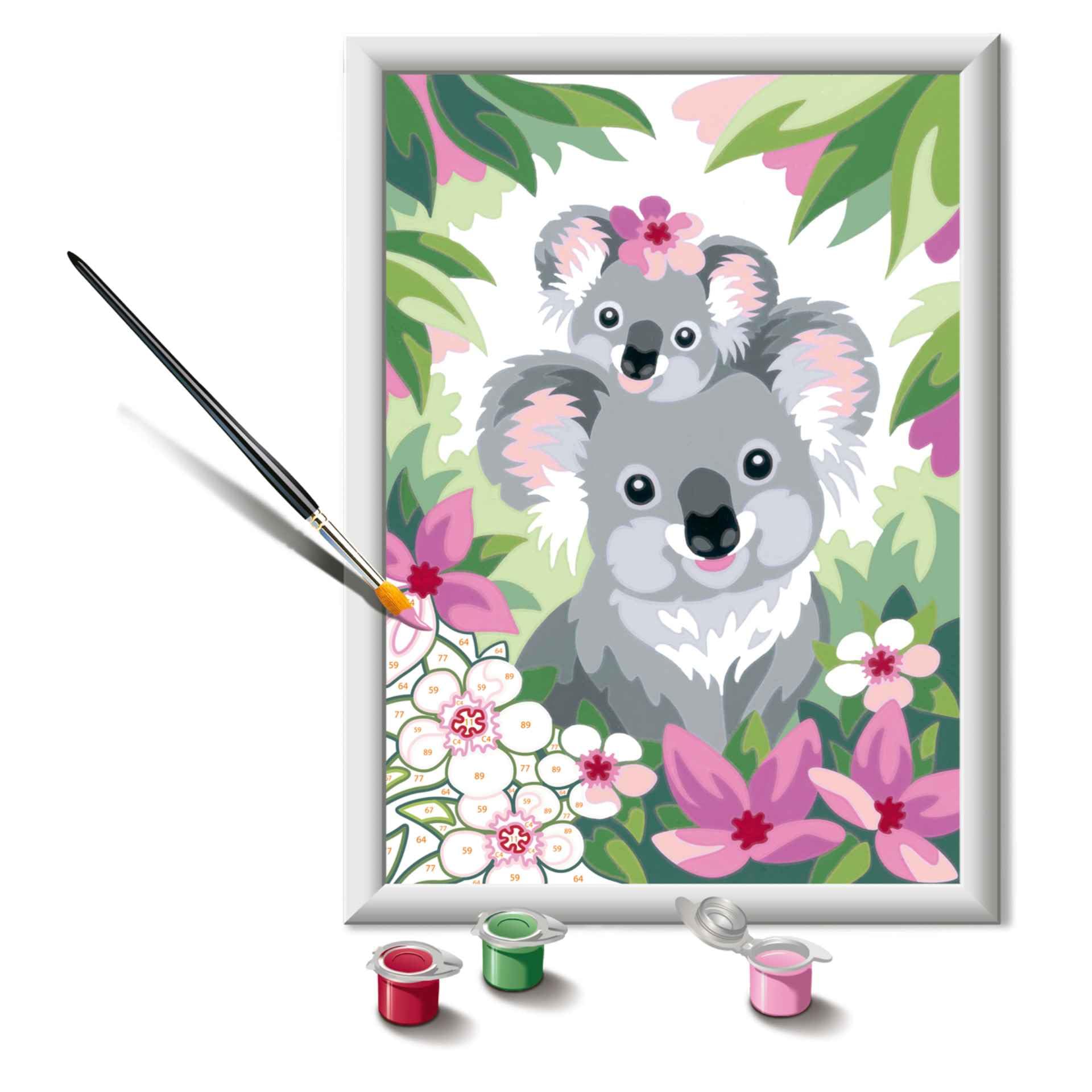 Foto 3 pulgar | Kit De Pintura Por Números Ravensburger Creart Koala Cuties Kids - Venta Internacional.