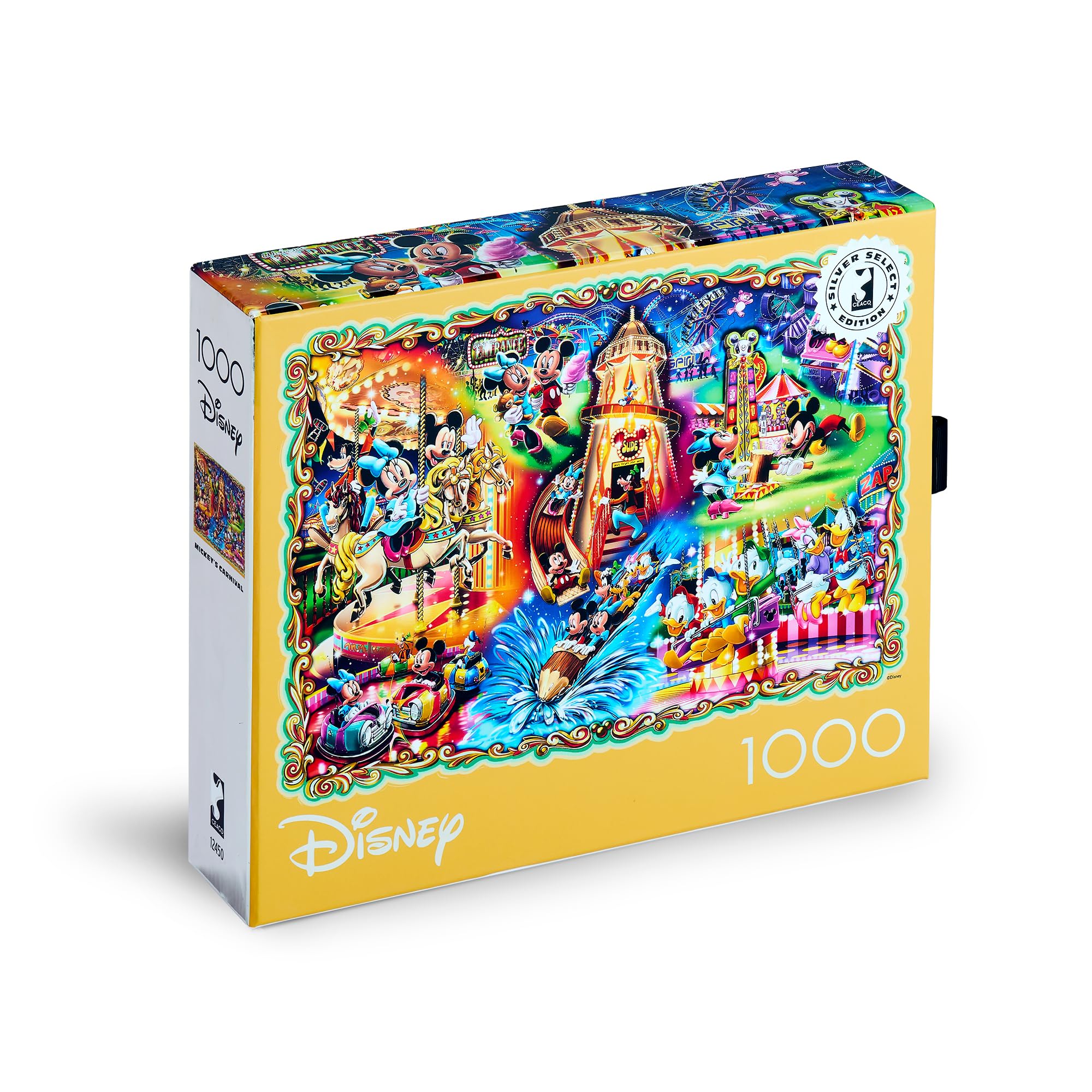 Foto 3 | Rompecabezas Ceaco Silver Select Disney Mickey's Carnival, 1000 Unidades - Venta Internacional.