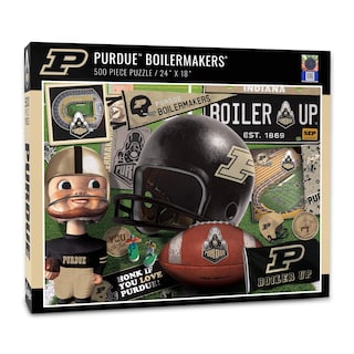 Foto 1 | Puzzle Youthefan Ncaa Purdue Boilermakers Fb Retro, 500 Piezas - Venta Internacional.
