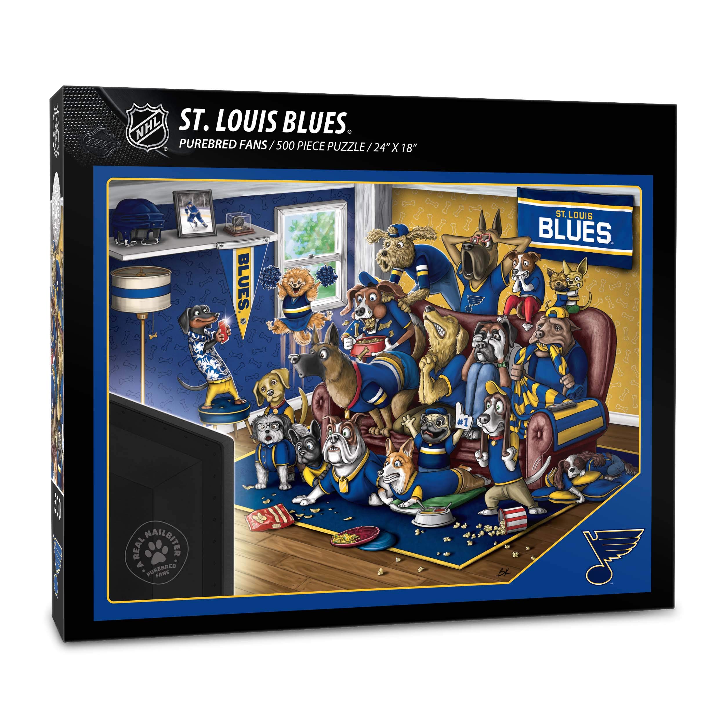 Foto 2 pulgar | Puzzle Youthefan Nhl St. Louis Blues Purebred Fans, 500 Unidades - Venta Internacional.