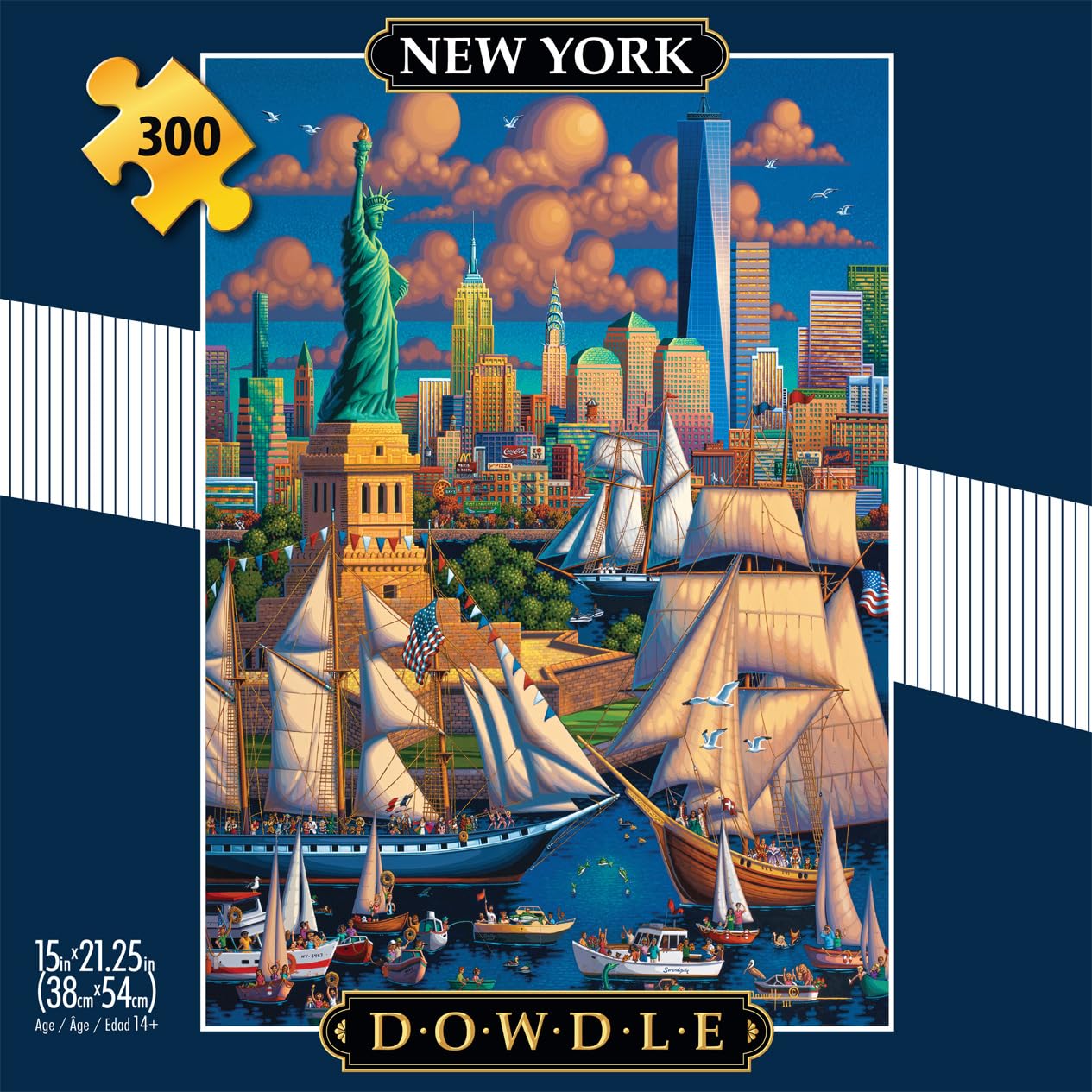 Foto 2 | Rompecabezas Buffalo Games Dowdle New York De 300 Piezas - Venta Internacional.