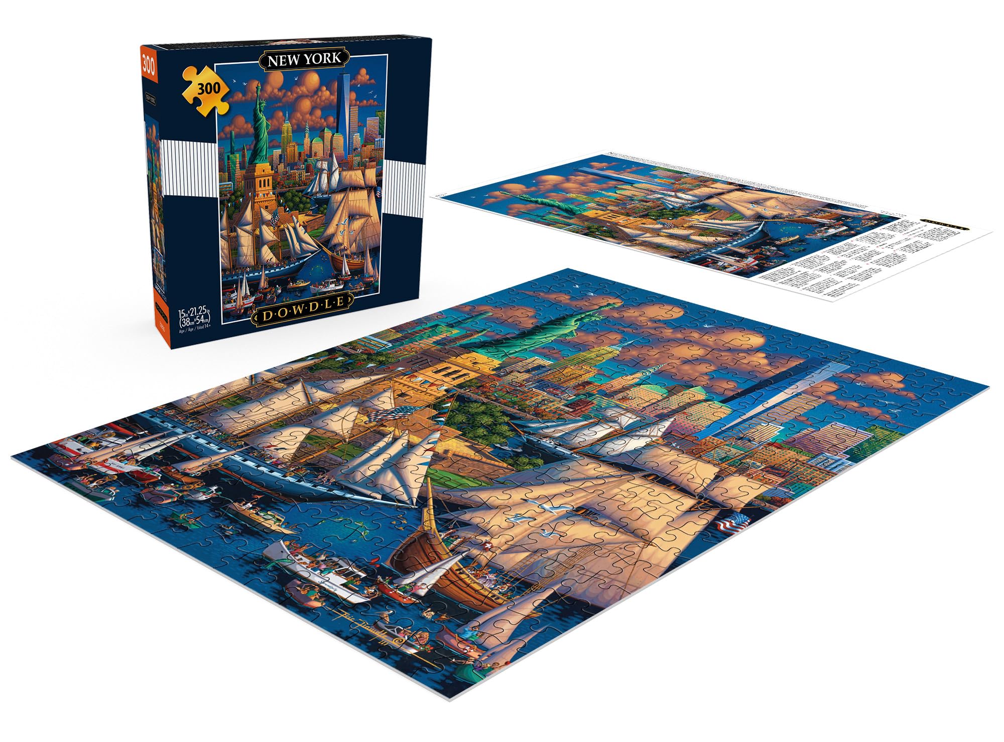 Foto 5 pulgar | Rompecabezas Buffalo Games Dowdle New York De 300 Piezas - Venta Internacional.