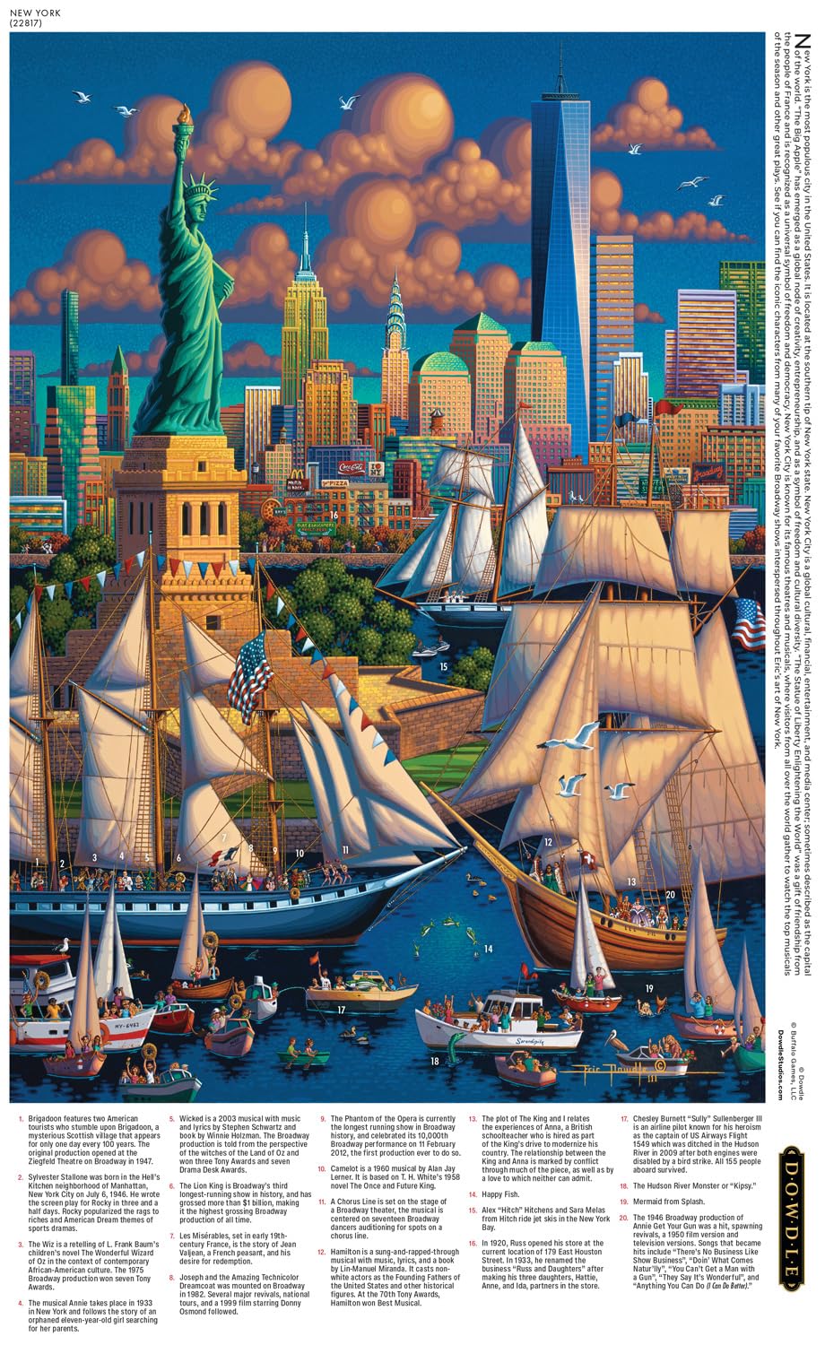 Foto 6 pulgar | Rompecabezas Buffalo Games Dowdle New York De 300 Piezas - Venta Internacional.