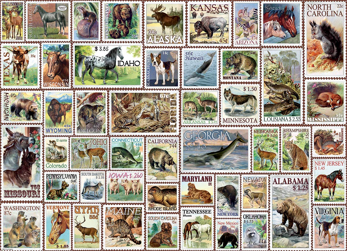 Foto 3 pulgar | Puzzle Eurographics Eurhr North American Wildlife 500 Piezas - Venta Internacional.