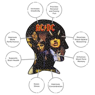 Foto 5 | Rompecabezas Aquarius Ac/dc Highway To Hell Record Disc, 450 Unidades - Venta Internacional.