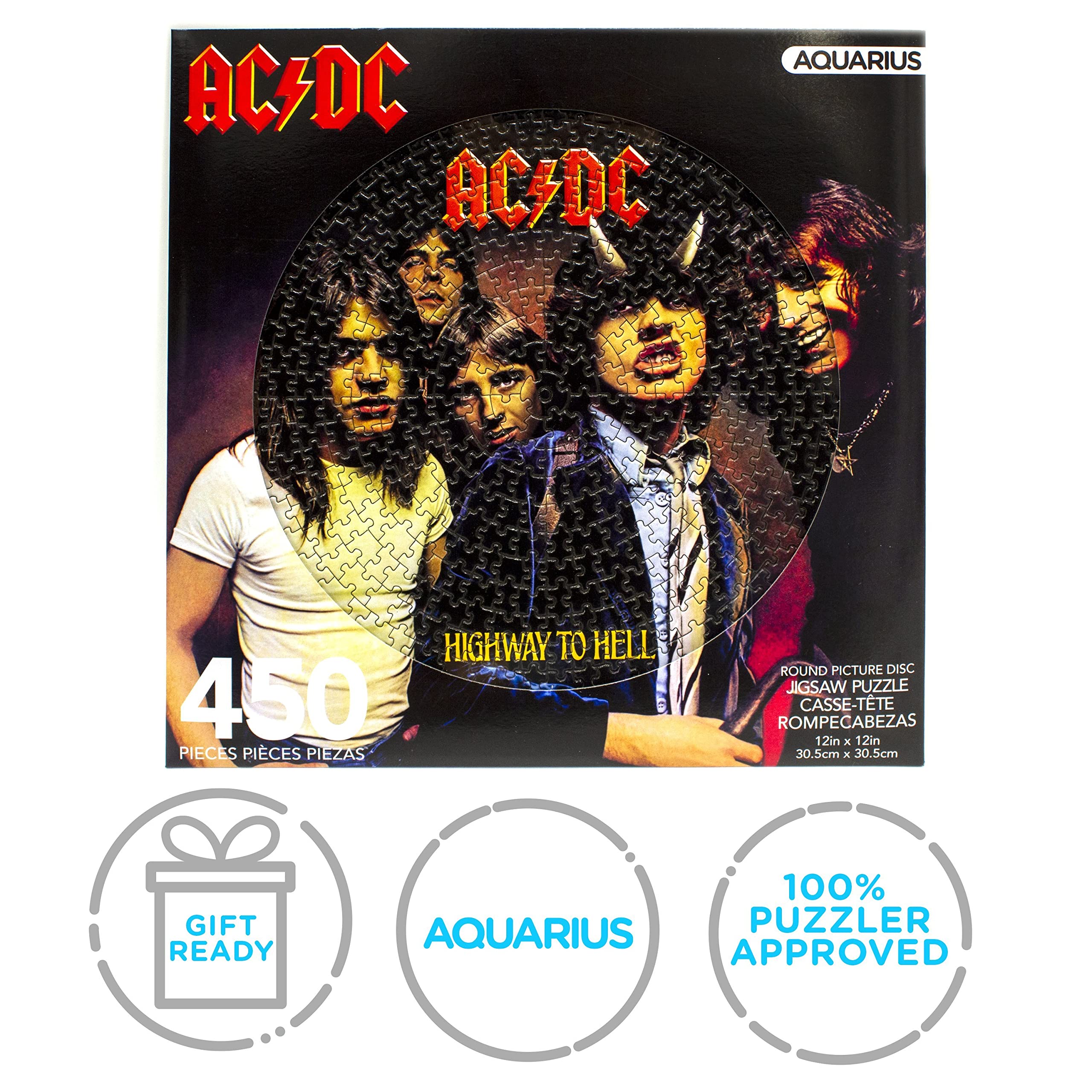 Foto 8 pulgar | Rompecabezas Aquarius Ac/dc Highway To Hell Record Disc, 450 Unidades - Venta Internacional.