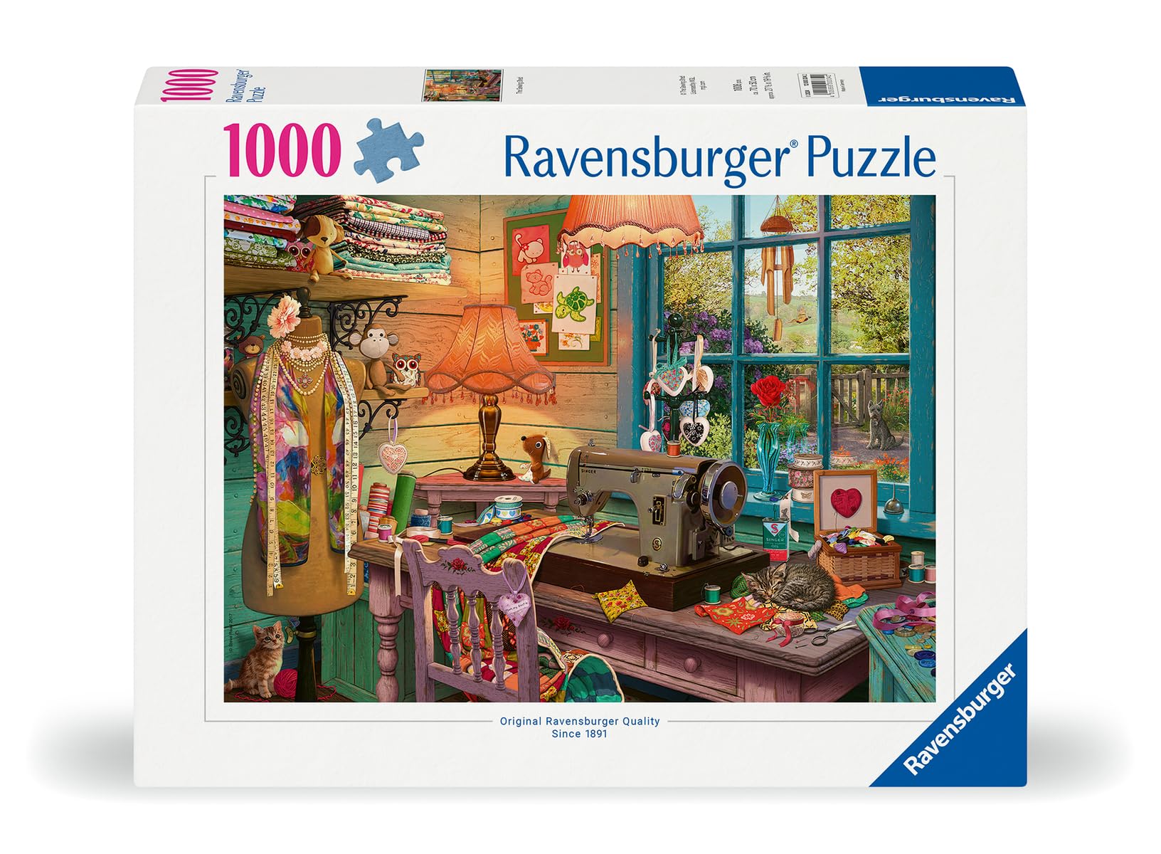 Foto 3 pulgar | Rompecabezas Ravensburger The Sewing Shed 1000 Piezas - Venta Internacional.