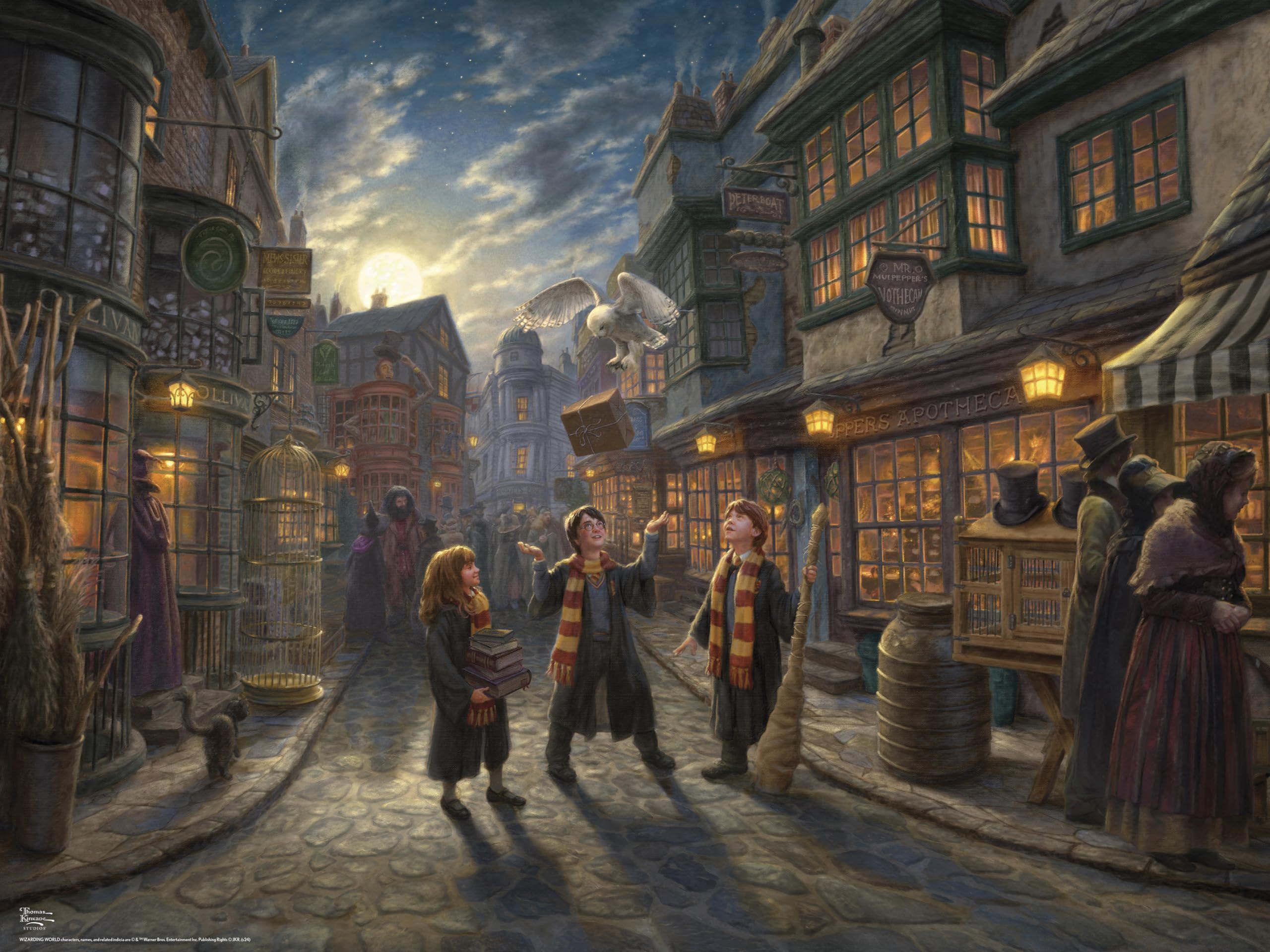Foto 2 pulgar | Rompecabezas Ceaco Thomas Kinkade Harry Potter Diagon Alley - Venta Internacional.