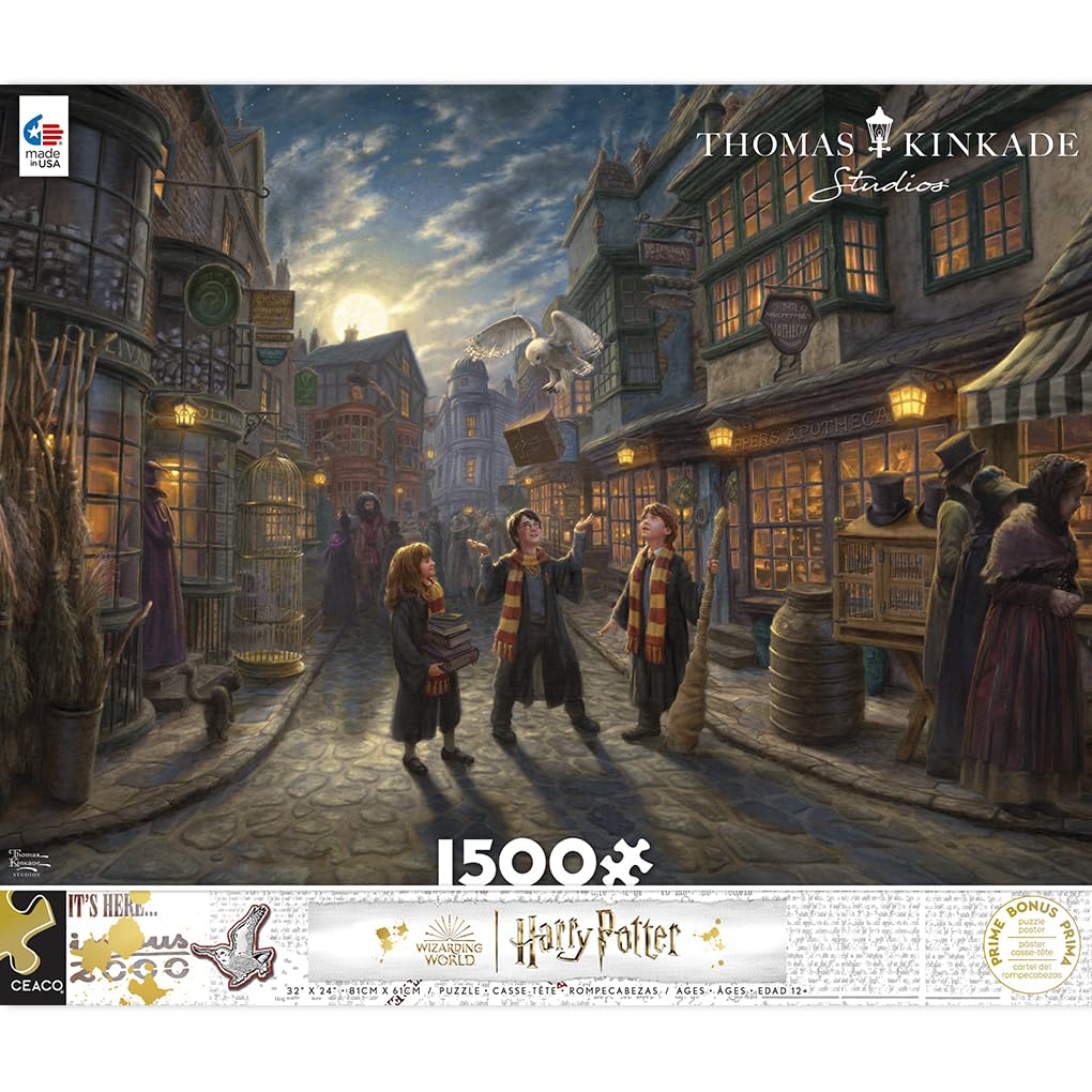 Foto 3 pulgar | Rompecabezas Ceaco Thomas Kinkade Harry Potter Diagon Alley - Venta Internacional.