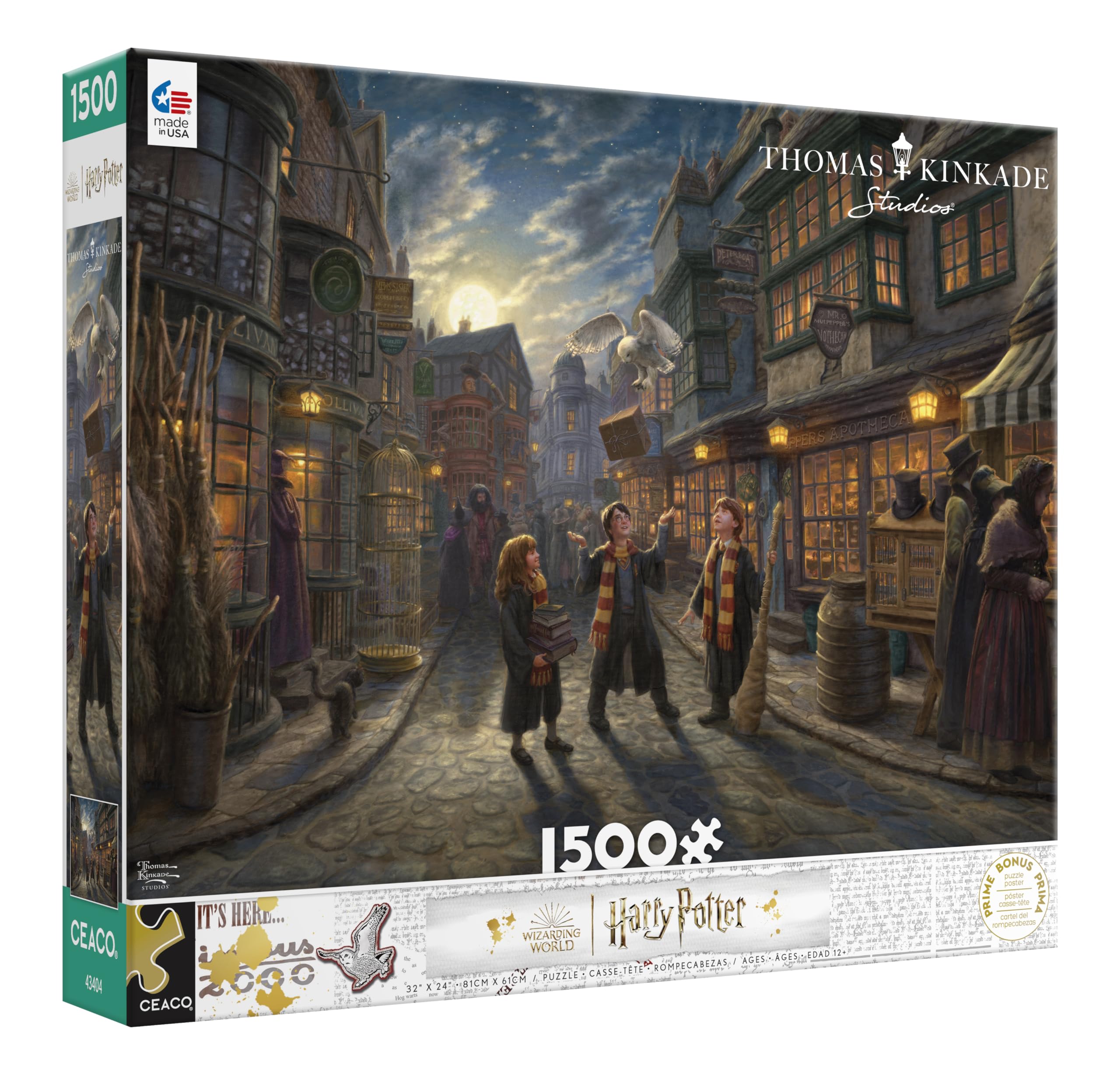 Foto 4 pulgar | Rompecabezas Ceaco Thomas Kinkade Harry Potter Diagon Alley - Venta Internacional.