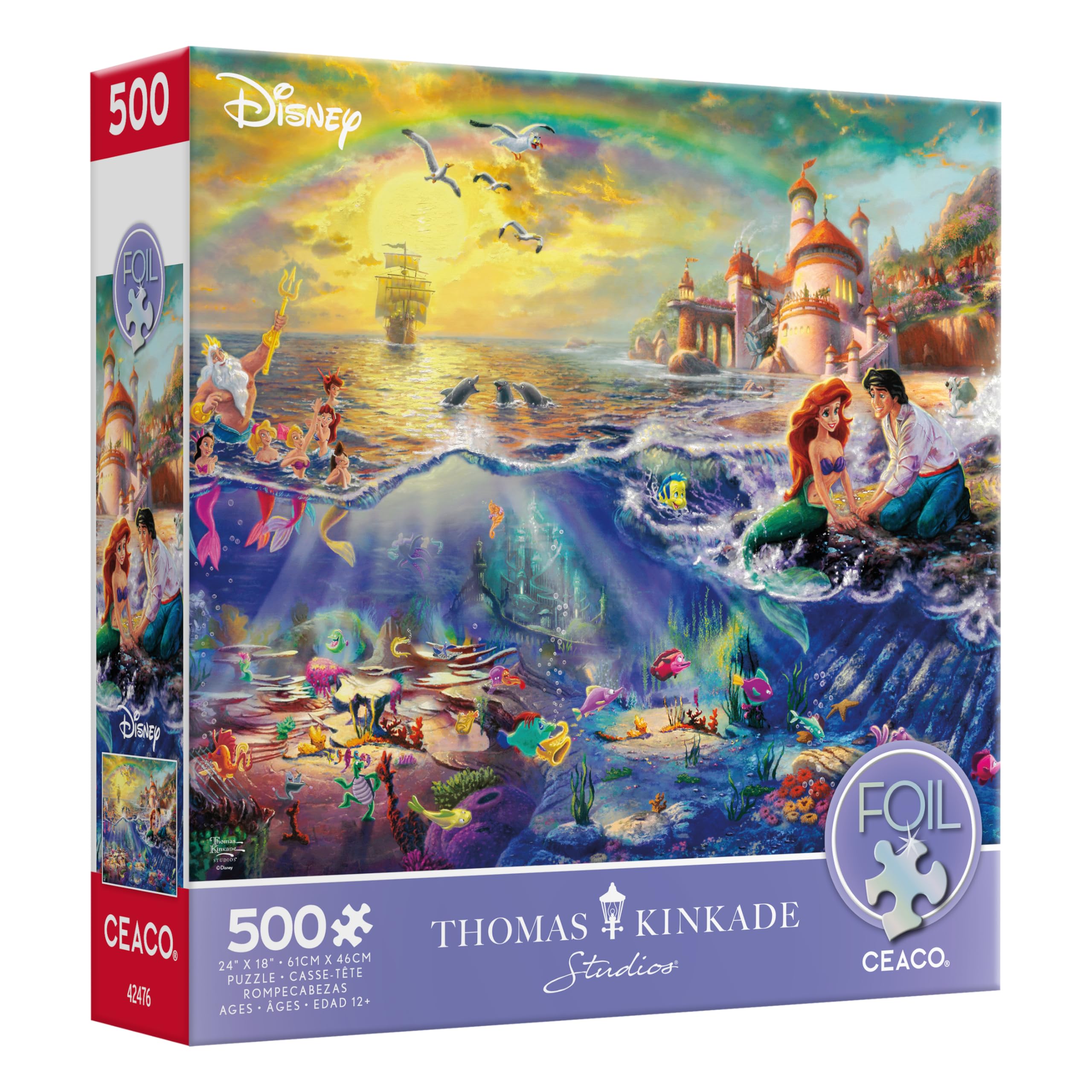 Foto 4 pulgar | Rompecabezas Ceaco Disney Thomas Kinkade La Sirenita - Venta Internacional.