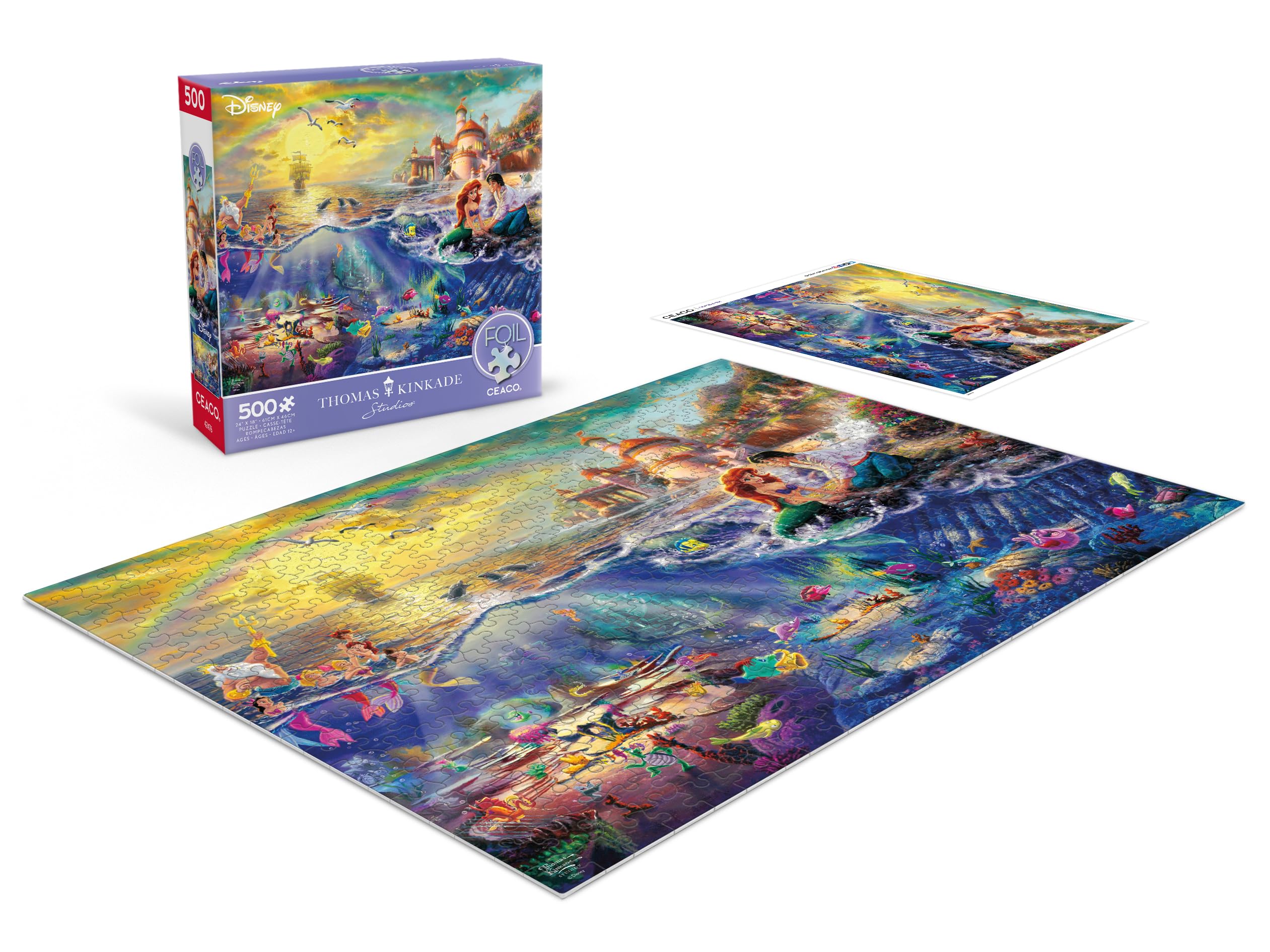 Foto 5 pulgar | Rompecabezas Ceaco Disney Thomas Kinkade La Sirenita - Venta Internacional.