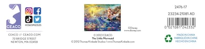 Foto 7 | Rompecabezas Ceaco Disney Thomas Kinkade La Sirenita - Venta Internacional.