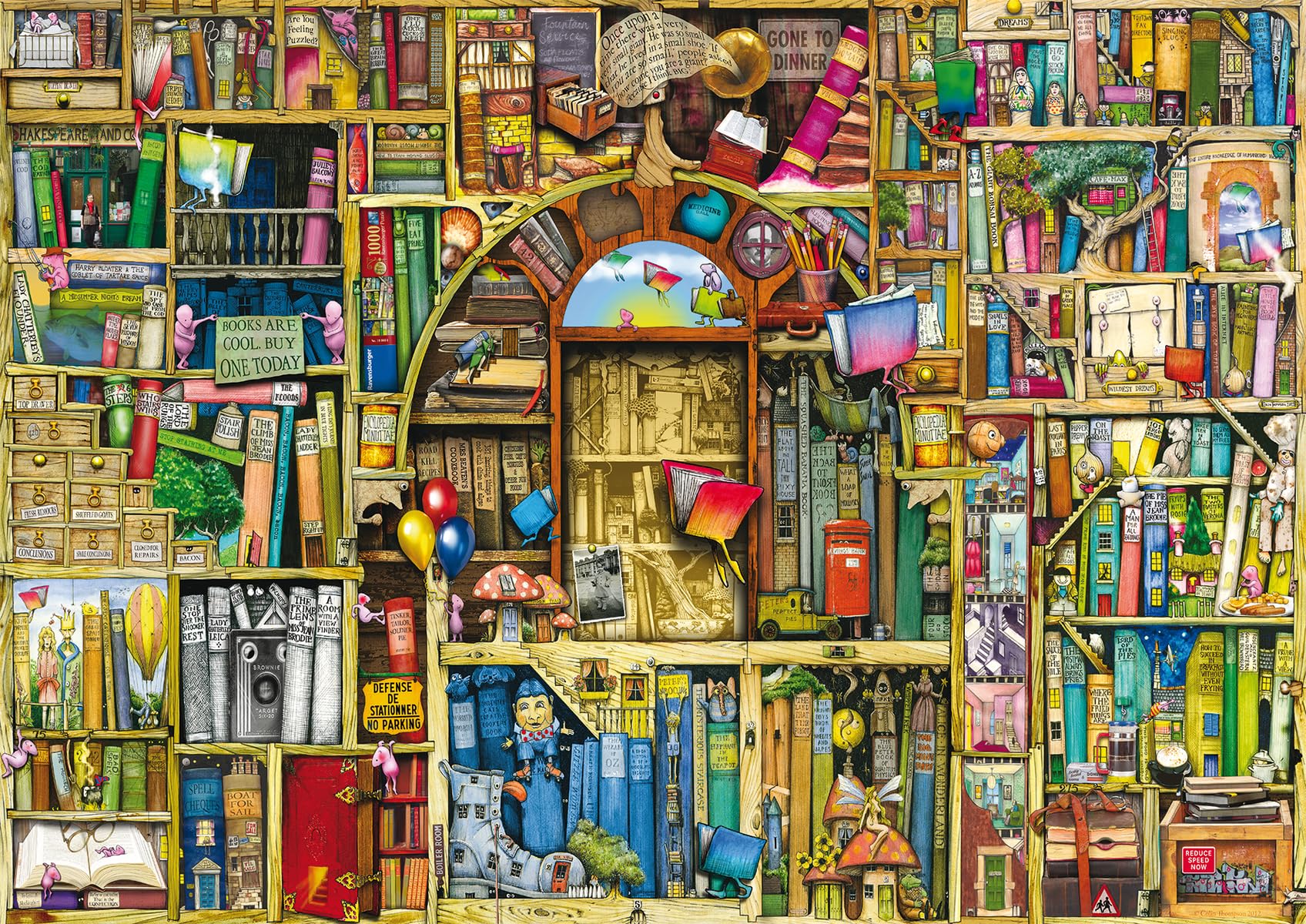 Foto 1 | Rompecabezas Ravensburger The Bizarre Bookshop 2 1000 Piezas - Venta Internacional.