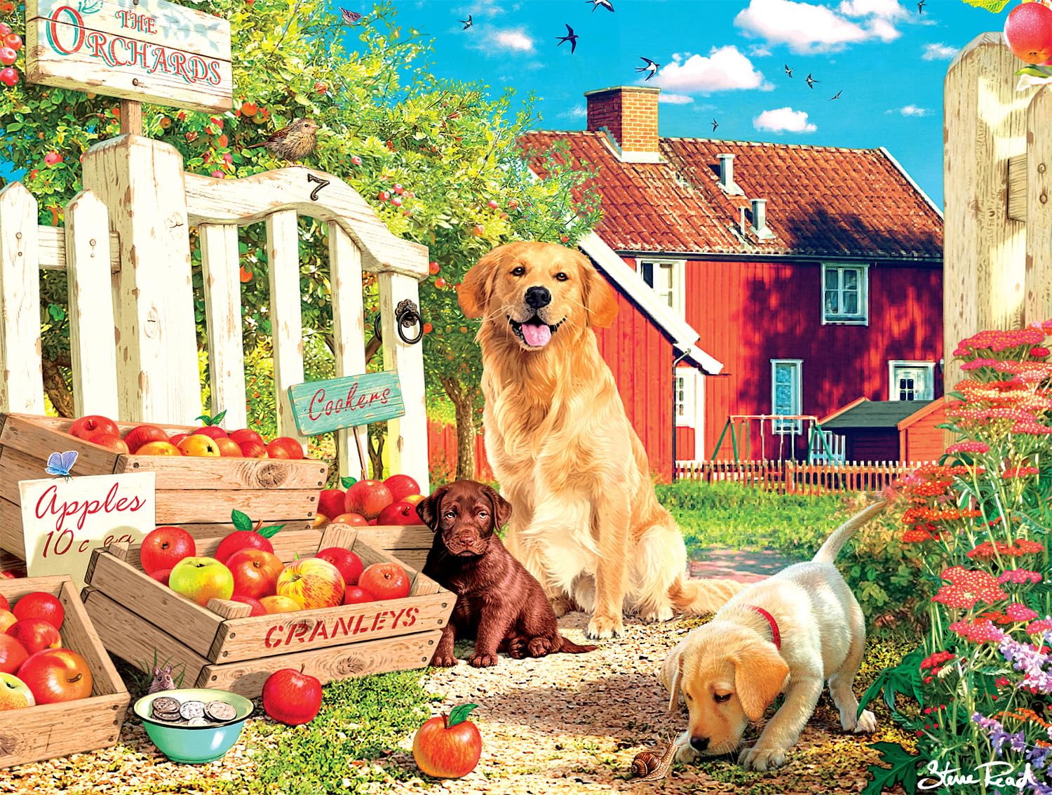 Foto 1 | Rompecabezas Buffalo Games Best Friends In The Orchard, 750 Piezas - Venta Internacional.