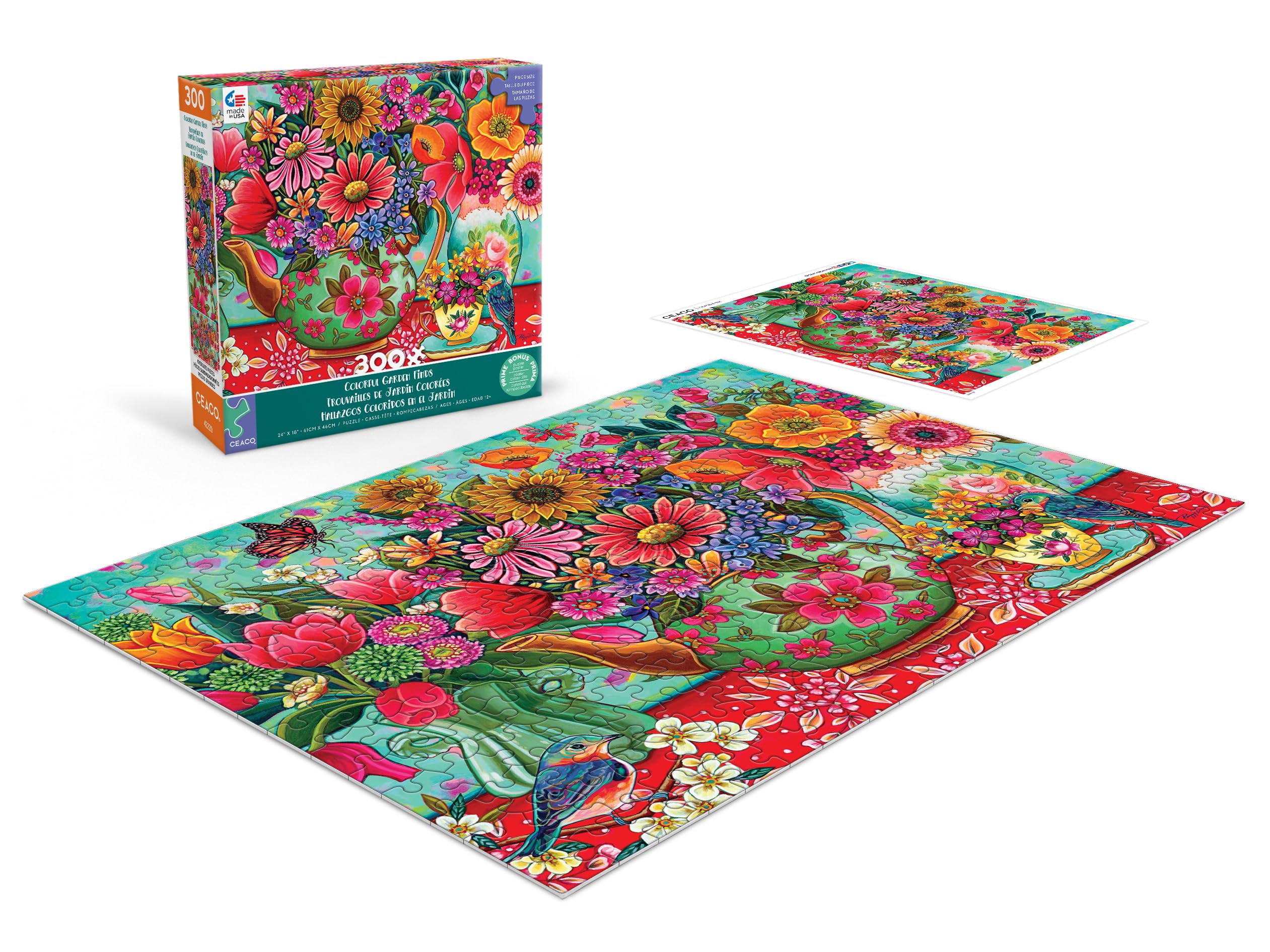 Foto 5 pulgar | Rompecabezas Ceaco Peggy Davis Colorful Garden De 300 Piezas - Venta Internacional.
