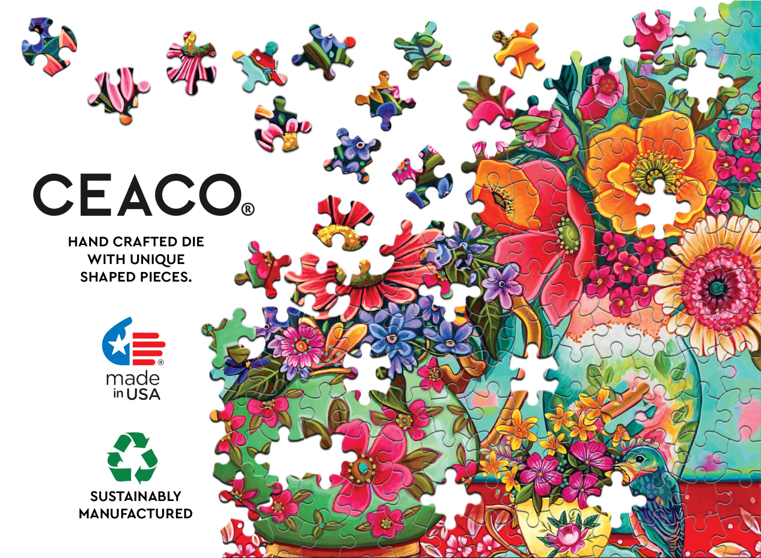 Foto 5 | Rompecabezas Ceaco Peggy Davis Colorful Garden De 300 Piezas - Venta Internacional.