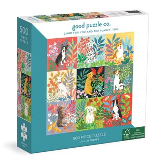 Foto 1 | Puzzle Good Puzzle Co. Perros Y Flores, 500 Piezas - Venta Internacional.
