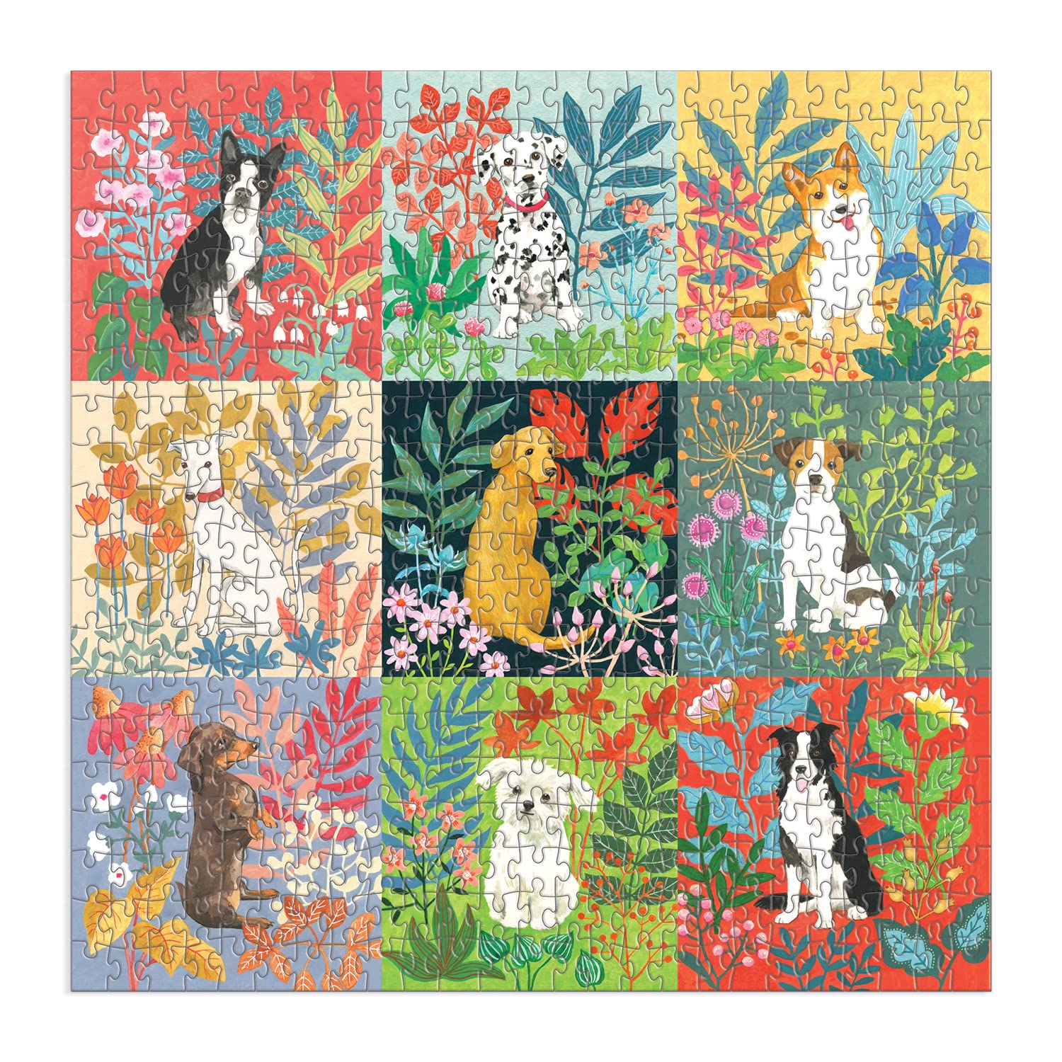Foto 2 | Puzzle Good Puzzle Co. Perros Y Flores, 500 Piezas - Venta Internacional.