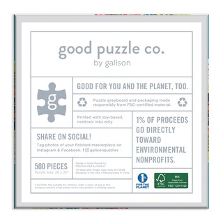 Foto 3 | Puzzle Good Puzzle Co. Perros Y Flores, 500 Piezas - Venta Internacional.