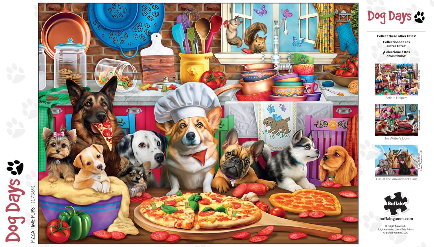 Foto 6 pulgar | Rompecabezas Buffalo Games Pizza Time Pups 750 Piezas - Venta Internacional.