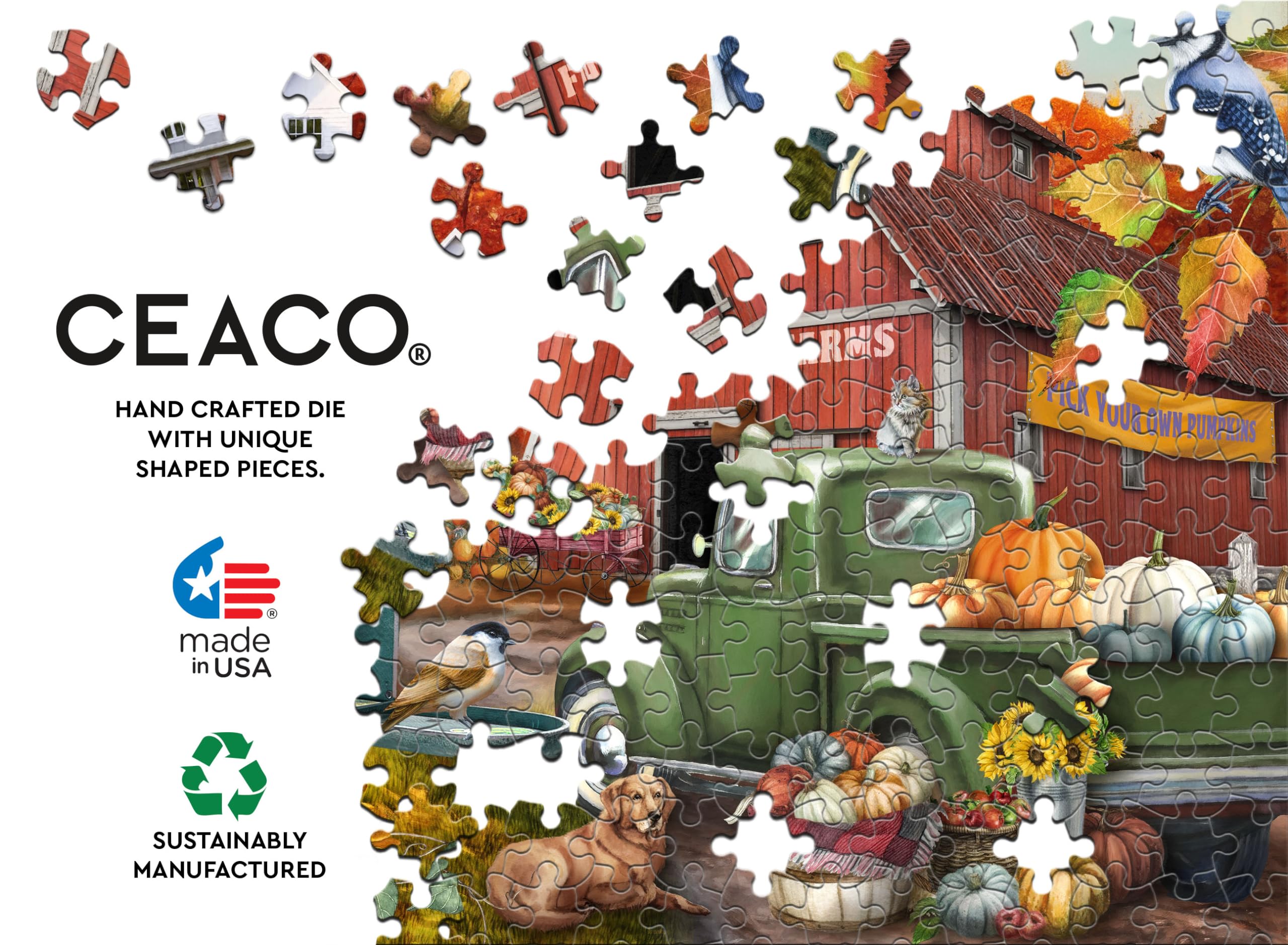 Foto 5 | Rompecabezas Ceaco Farm Sweet Farm 1000 Piezas - Venta Internacional.