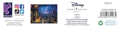 Foto 4 | Rompecabezas Ceaco Thomas Kinkade Disney La Bella Y La Bestia - Venta Internacional.