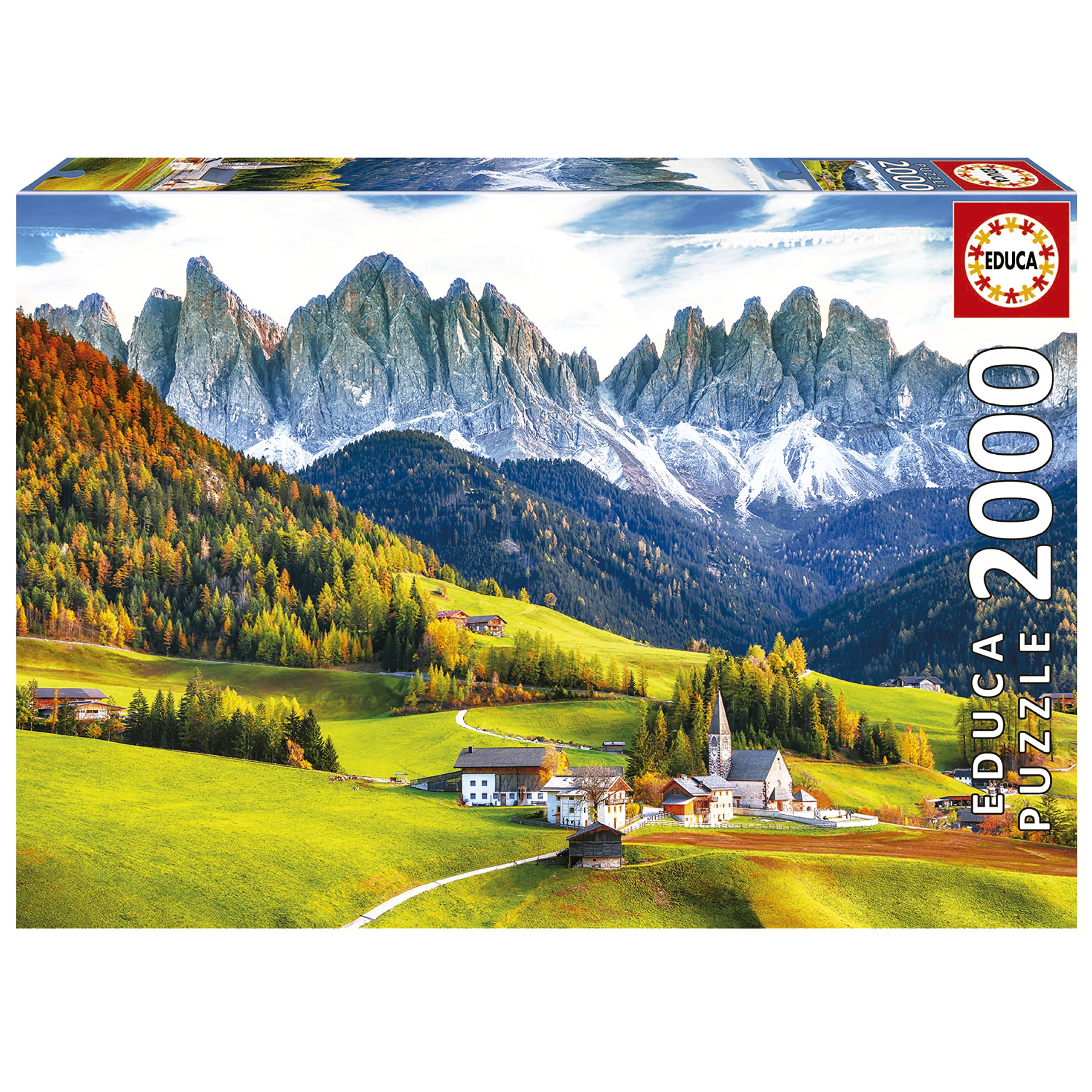 Rompecabezas Educa Autumn In The Dolomites 2000 Piezas - Venta Internacional.