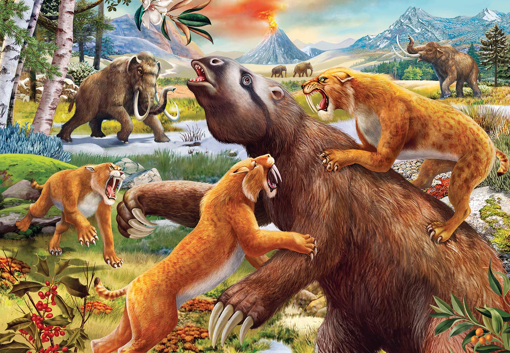 Foto 3 pulgar | Juego De Rompecabezas Ravensburger Jurassic Wildlife De 2 X 24 Piezas Para Niños - Venta Internacional.