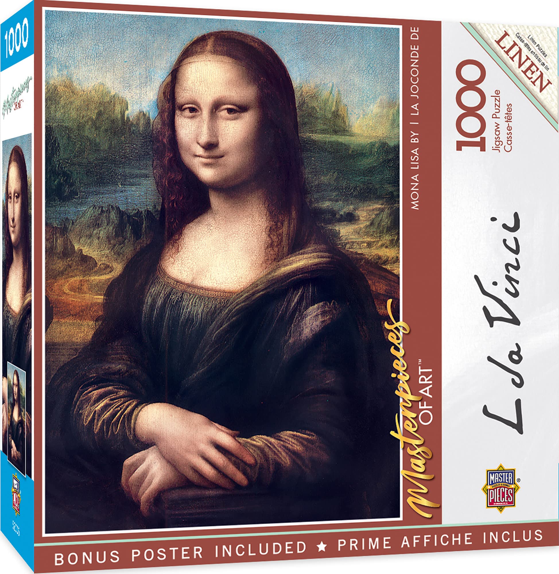 Foto 2 pulgar | Rompecabezas Masterpieces Mona Lisa 1000 Piezas - Venta Internacional.