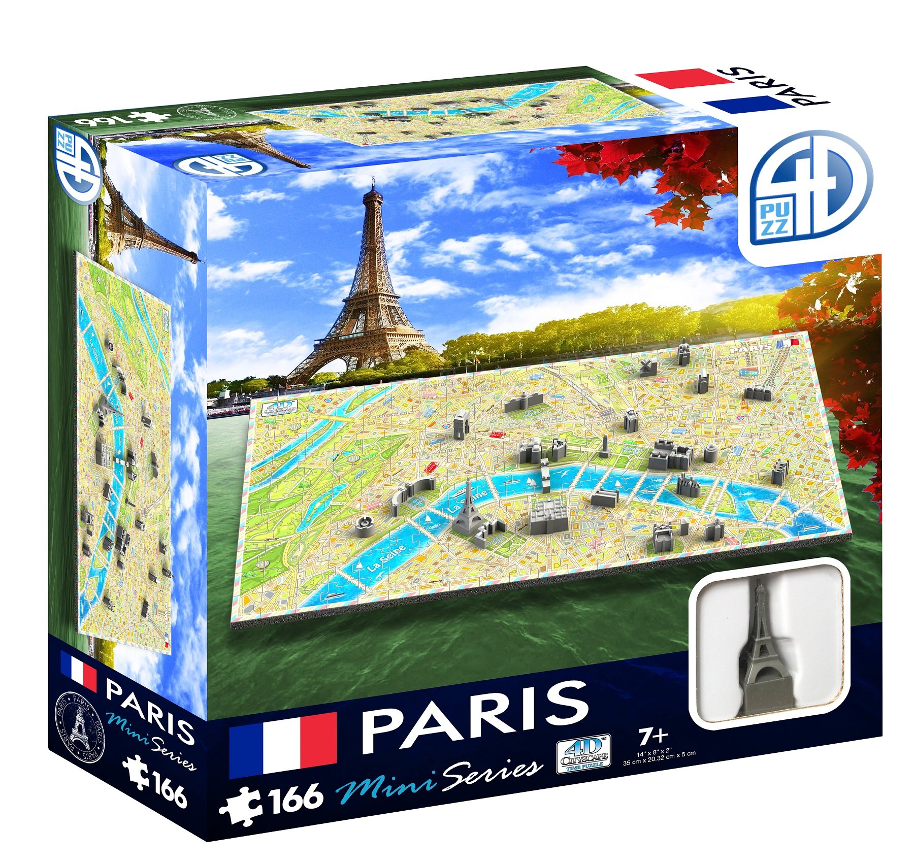 Foto 3 pulgar | Puzzle 4d Cityscape Mini Paris, 166 Piezas, Póster Con Recorrido En Autobús - Venta Internacional.