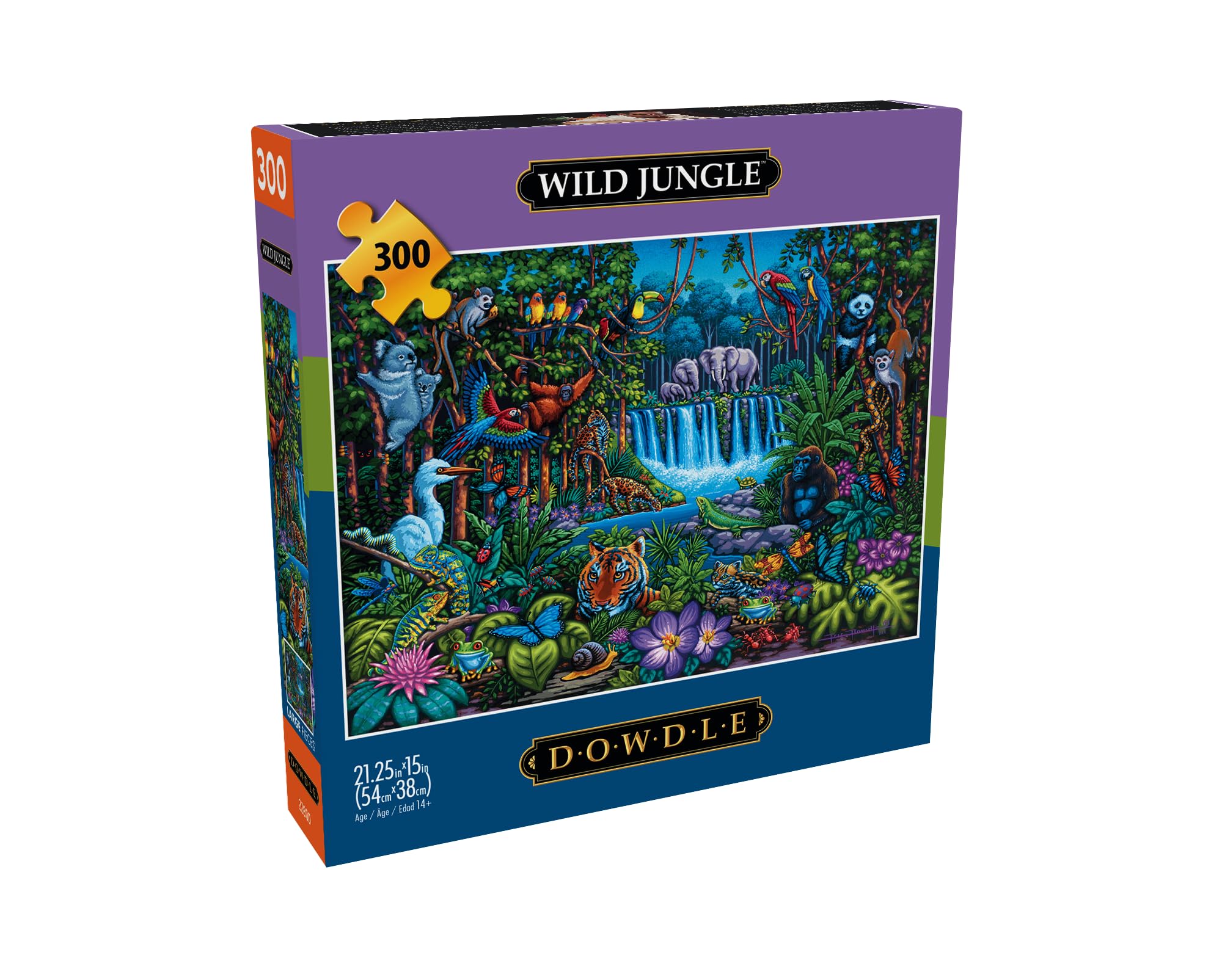 Foto 4 pulgar | Rompecabezas Buffalo Games Dowdle Wild Jungle 300 Piezas - Venta Internacional.