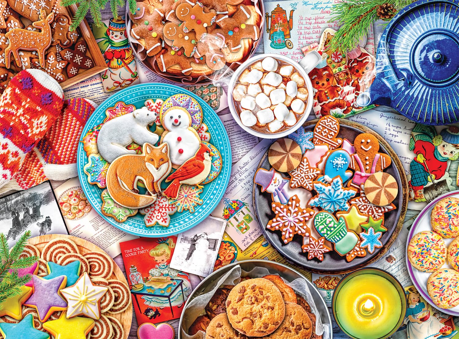 Foto 2 pulgar | Rompecabezas Buffalo Games Aimee Stewart Cookies & Cocoa, 1000 Unidades - Venta Internacional.