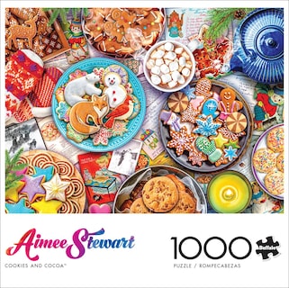 Foto 2 | Rompecabezas Buffalo Games Aimee Stewart Cookies & Cocoa, 1000 Unidades - Venta Internacional.