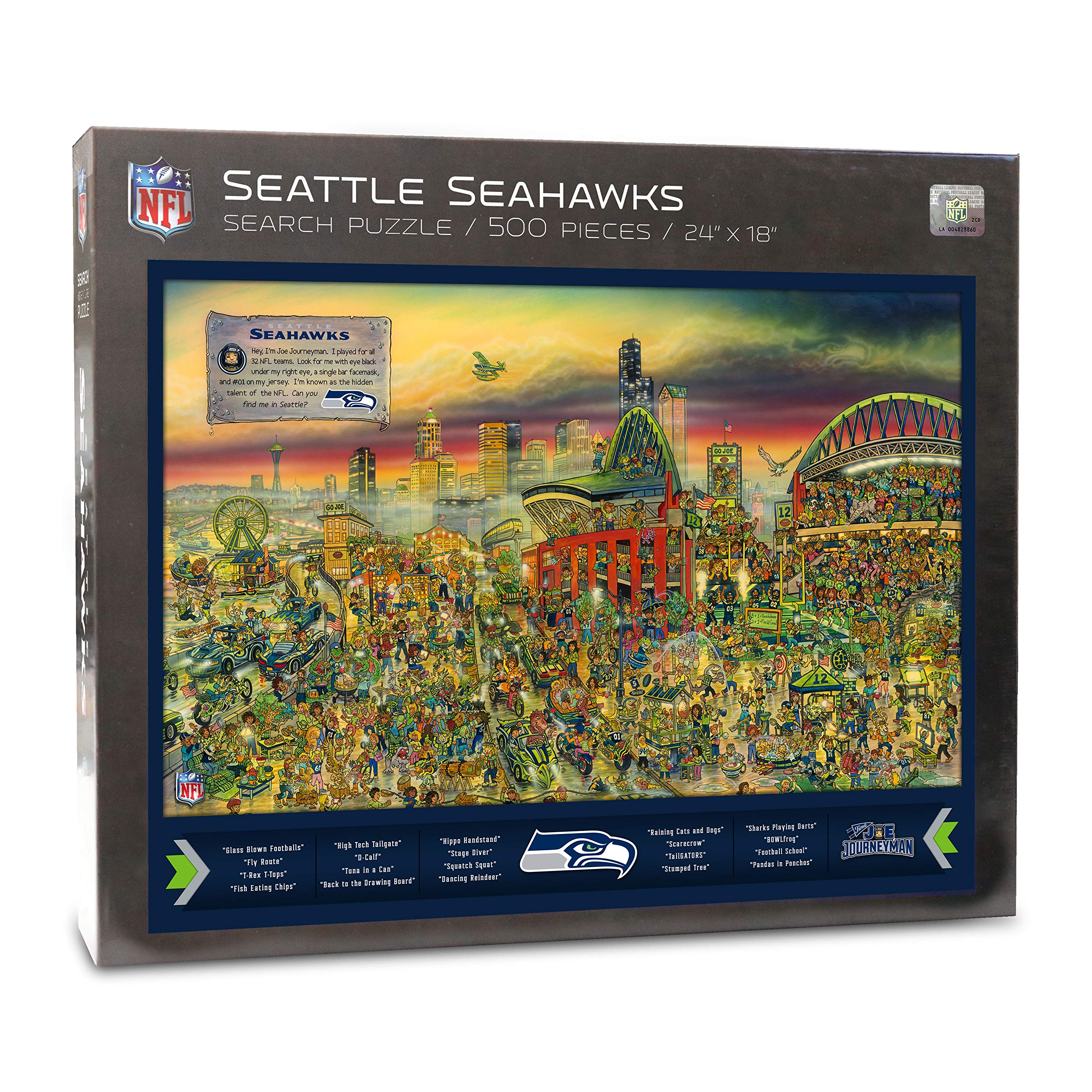 Puzle Youthefan Nfl Joe Journeyman 45 X 60 Cm, 500 Piezas - Venta Internacional.