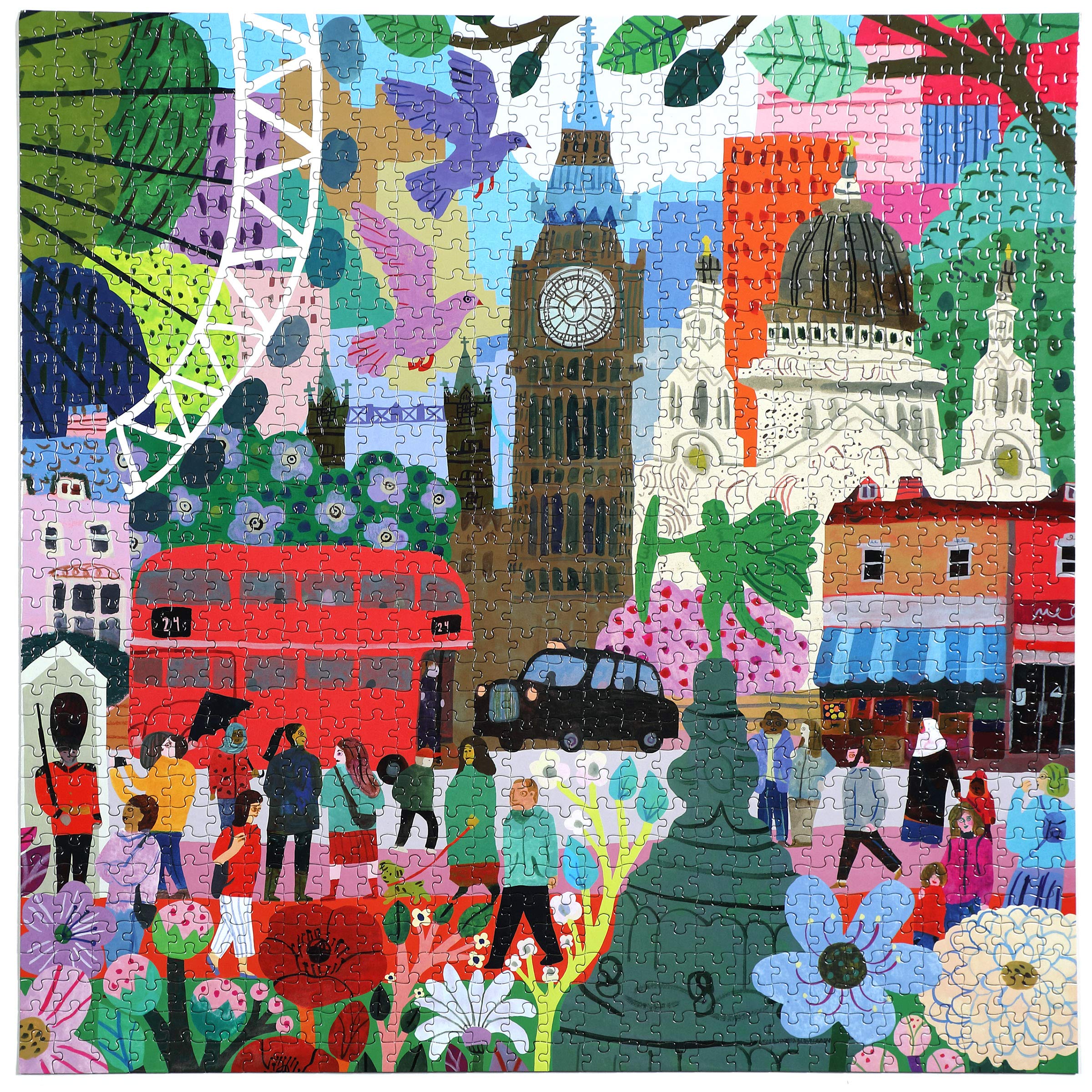 Foto 2 | Rompecabezas Eeboo Piece And Love London Life 1000 Piezas - Venta Internacional.