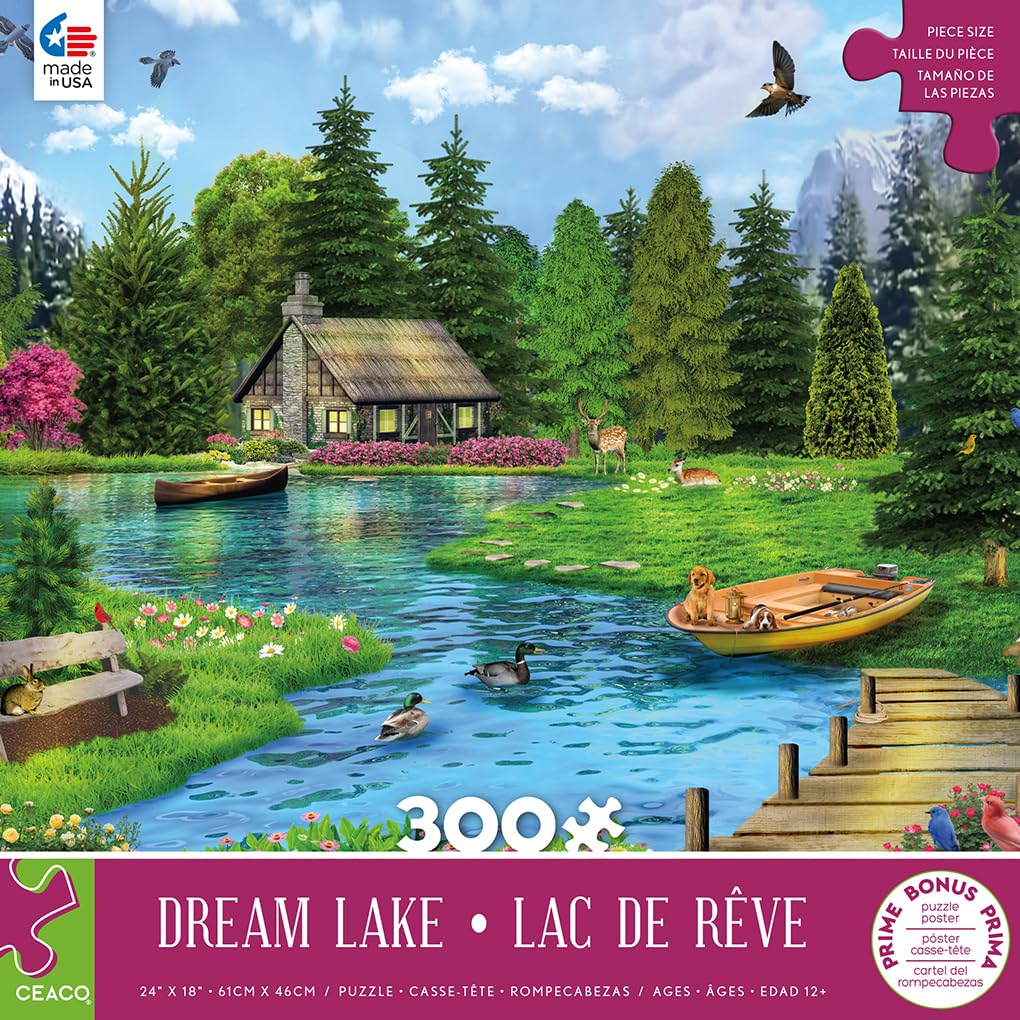 Foto 3 pulgar | Rompecabezas Ceaco Dream Lake 300 Piezas - Venta Internacional.