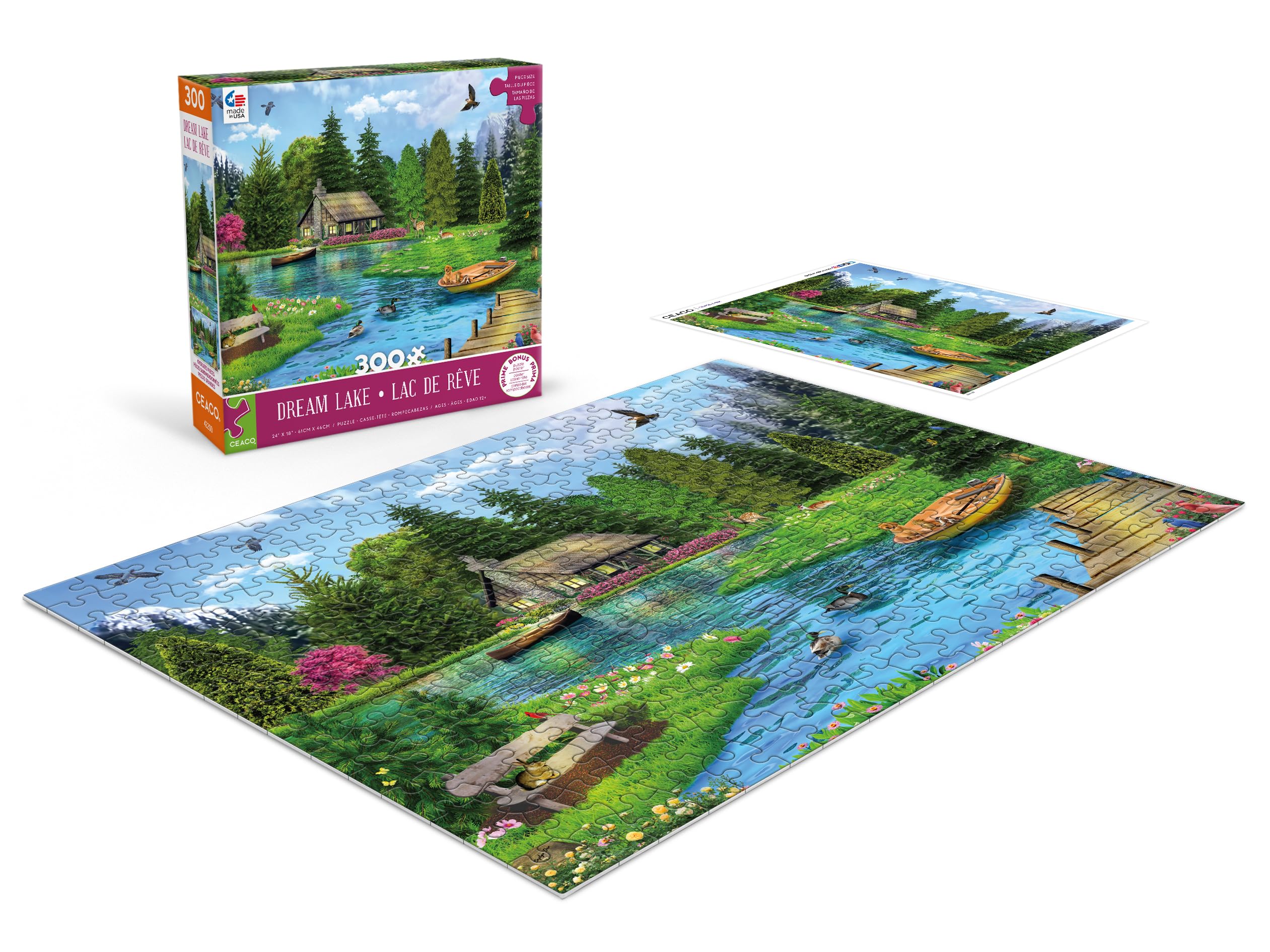 Foto 4 | Rompecabezas Ceaco Dream Lake 300 Piezas - Venta Internacional.